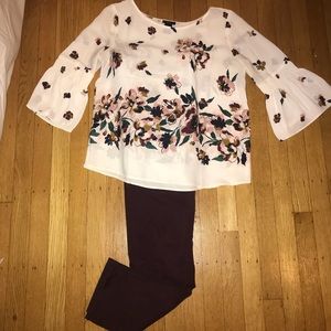 Maroon Gap Girlfriend jean